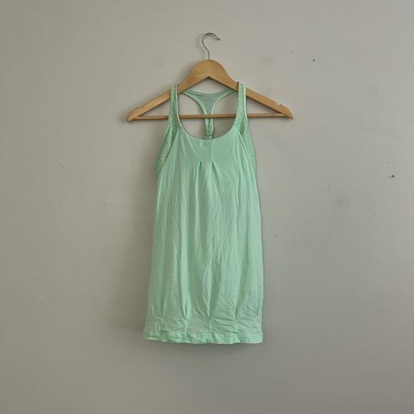 Lululemon Practice Freely Tank Mint Green Top size 4 - Picture 3 of 7